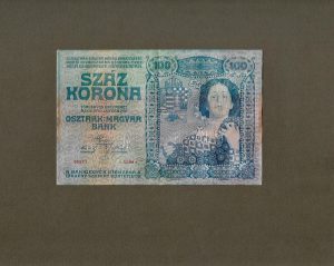 MUSTER / MINTA  100 korona 1910 VF  RRR  Osztrák Nemzeti Bank (OeNB) emlékkiadásban